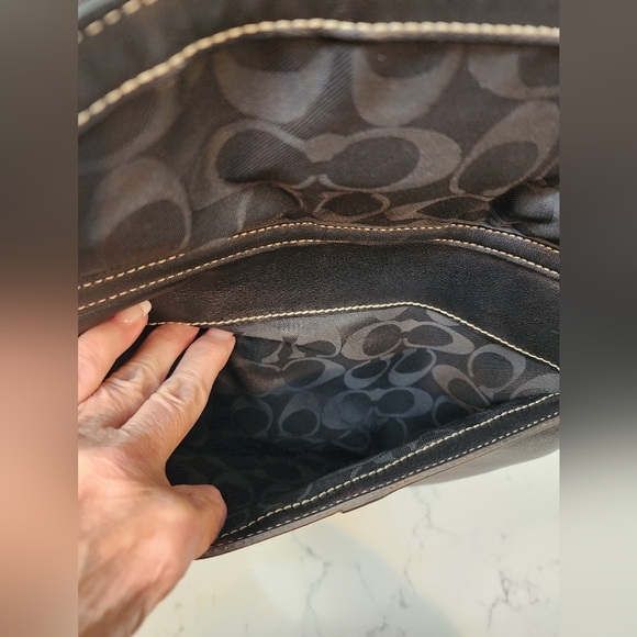 COACH Vintage 2004 Soho Soft Leather XL Carryall Tote Bag. Black K04S-5770 EUC - Picture 8 of 16